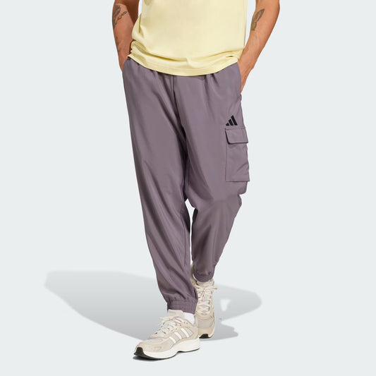 adidas Men's Regular-Fit Essentials  Cargo Pants   Gray Size L