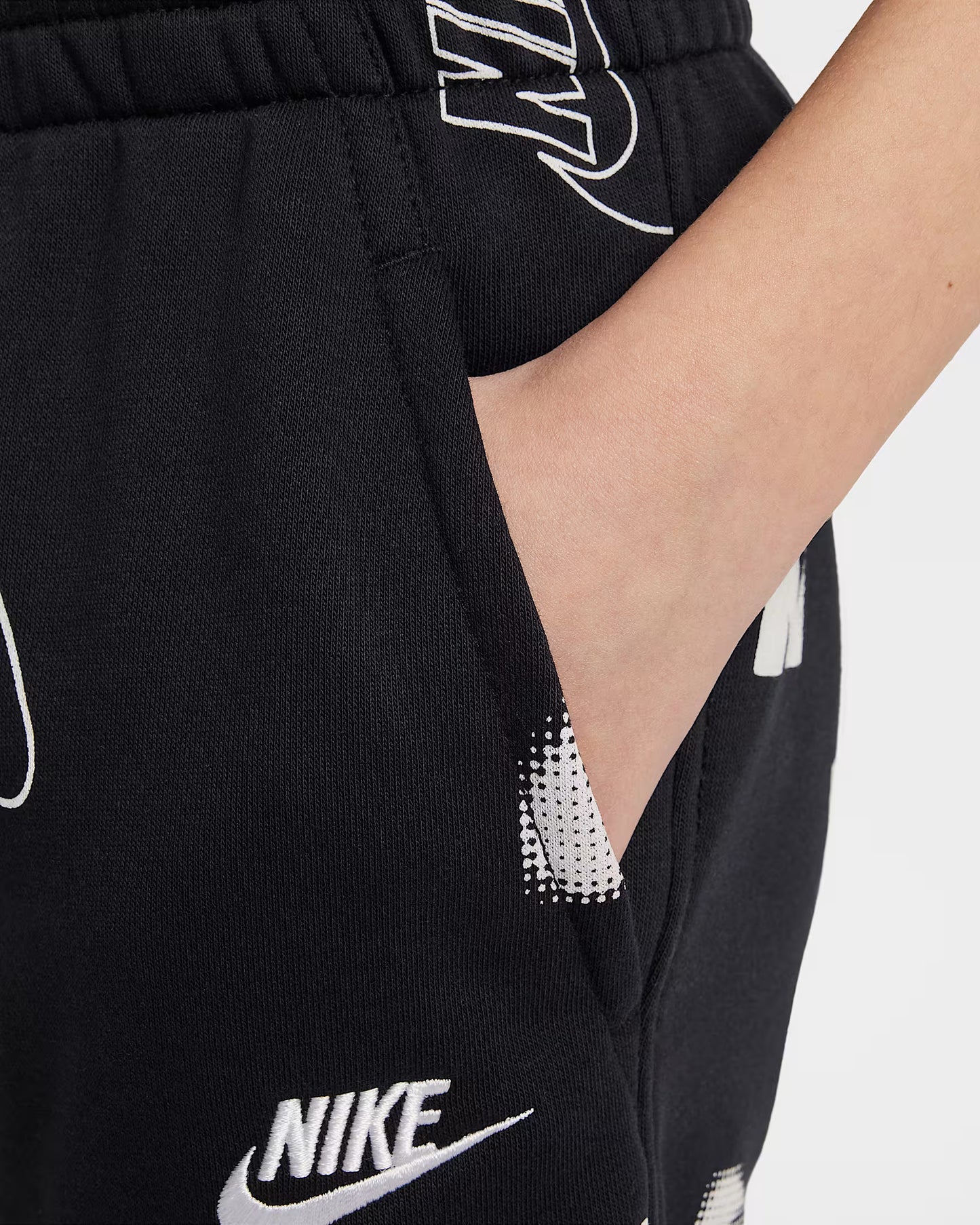 Nike Big Kids' French Terry Shorts  Black Size XL