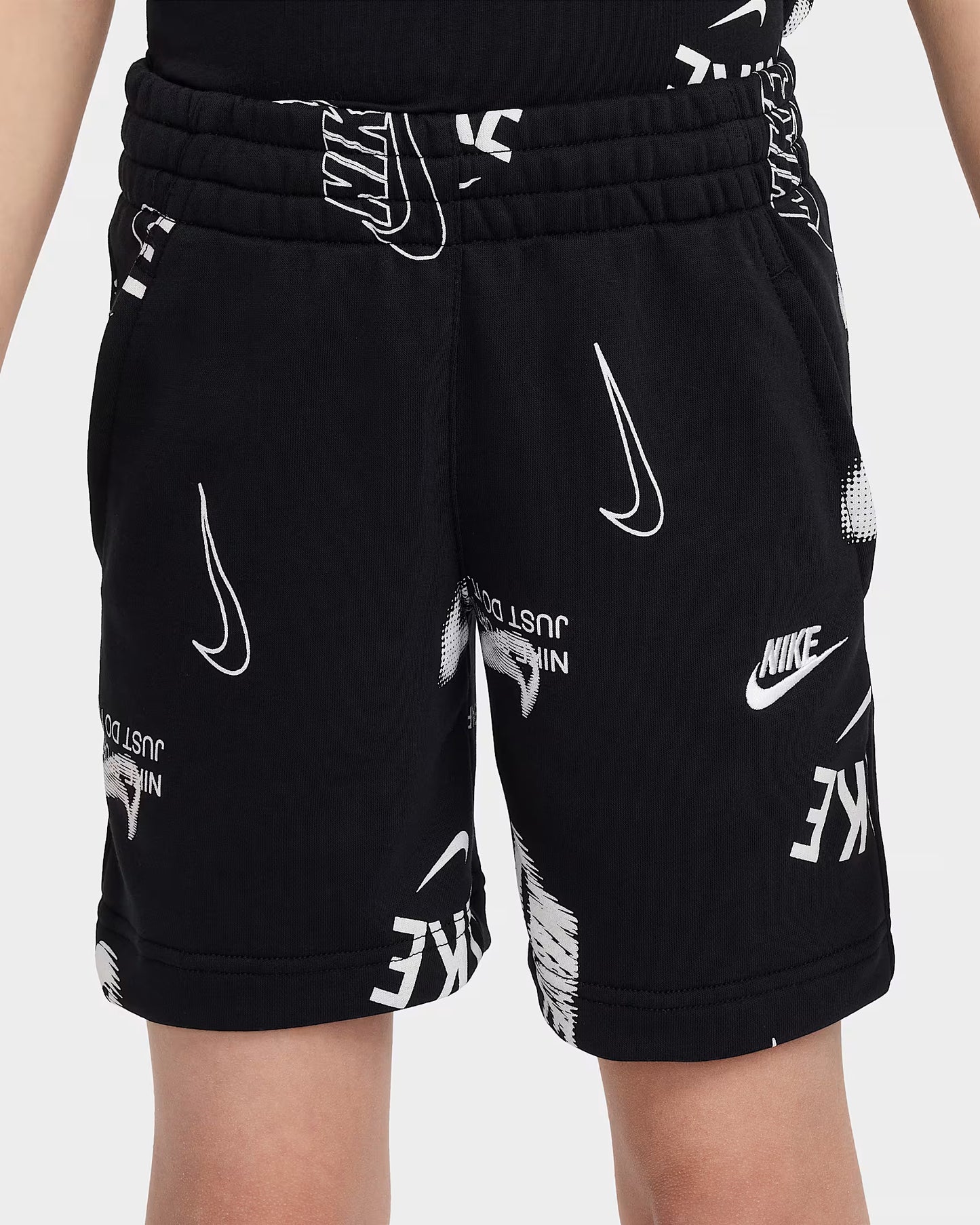 Nike Big Kids' French Terry Shorts  Black Size XL
