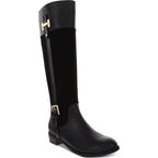 Karen Scott Women's Deliee2 Knee-High Riding Boots   Black PU Size 6.5