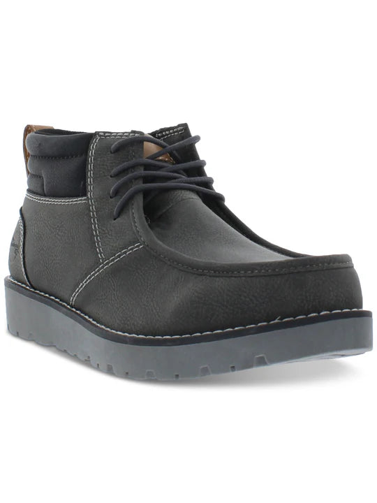 Weatherproof Vintage Men's Chester Faux-Leather Chukka Boots  Color Black Size 9