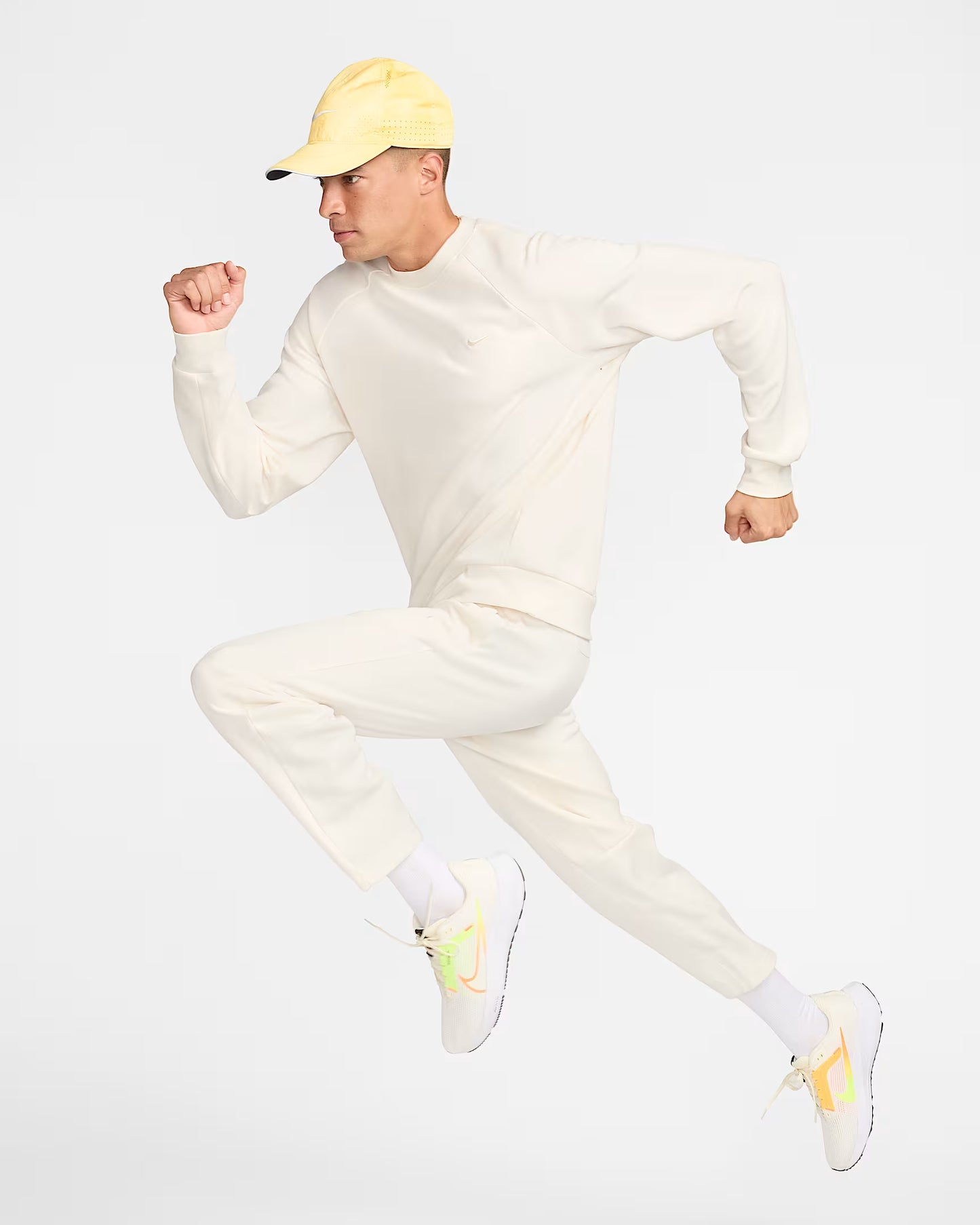 Nike Primary Men's Dri-FIT UV Versatile Crew   Pale Ivory Size 2XL