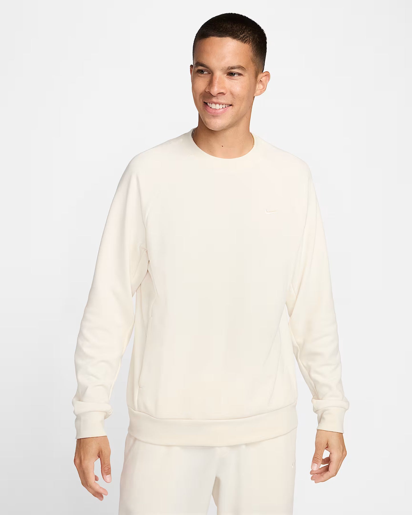 Nike Primary Men's Dri-FIT UV Versatile Crew   Pale Ivory Size 2XL