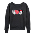 DISNEY Women's Plus Peace Love Minnie French Terry Pullover  Charcoal Size 2XW (No Tag)