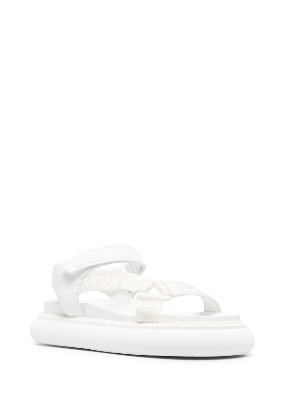 Moncler Catura 35mm Touch-Strap Sandals  Color White Size EU 35/US 5