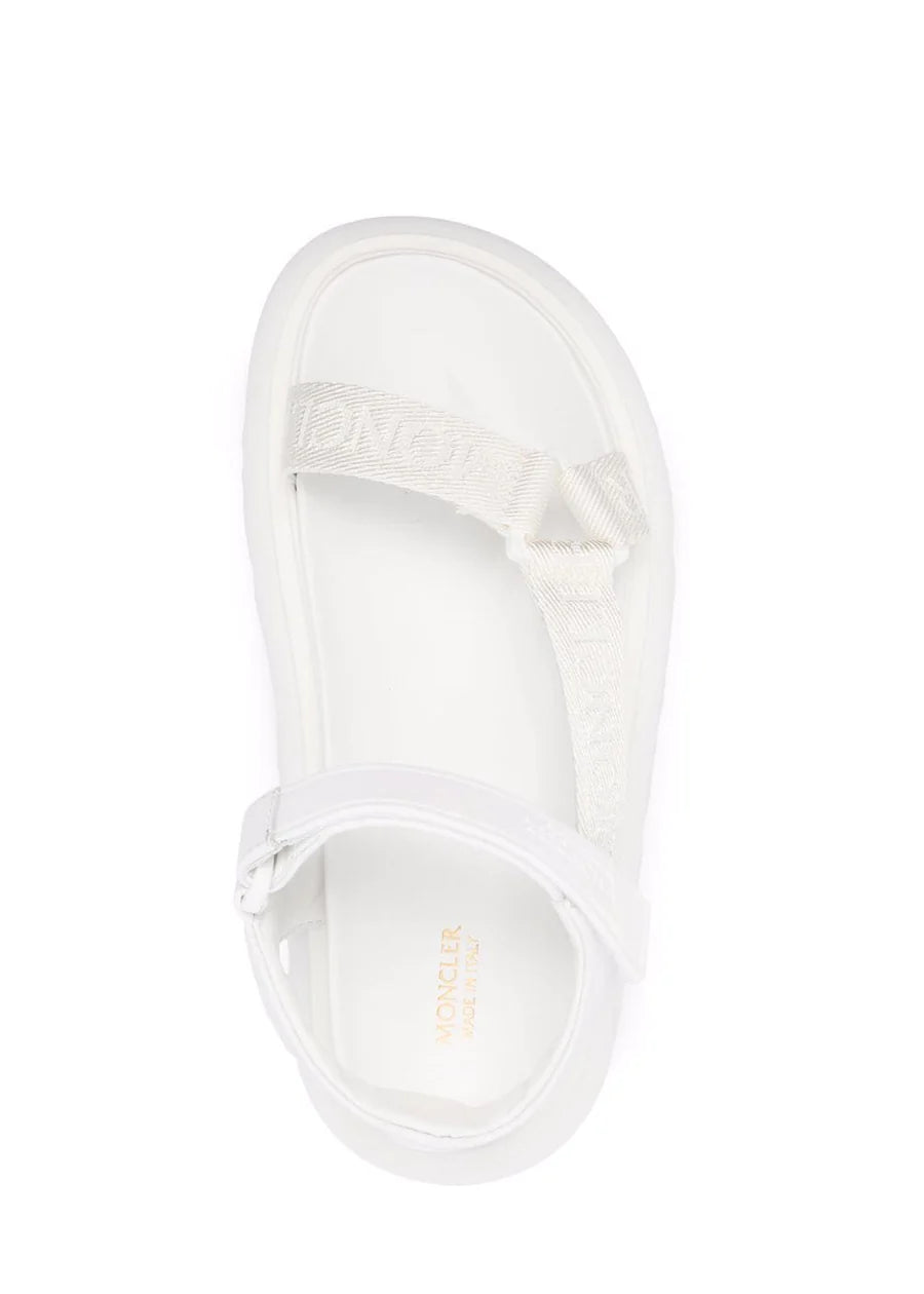 Moncler Catura 35mm Touch-Strap Sandals  Color White Size EU 35/US 5