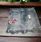 Express Women's Denim Mini Skirt  Color Blue Size 6