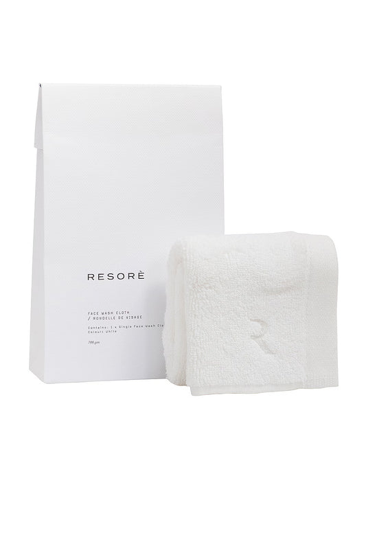 resore Wash Cloth - White