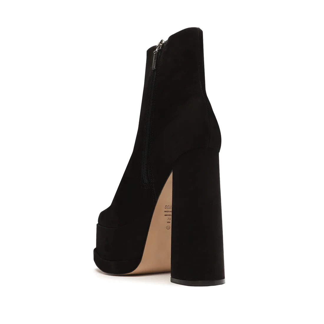 Schutz Selene Casual Nubuck Bootie  Color Black Size 9.5B