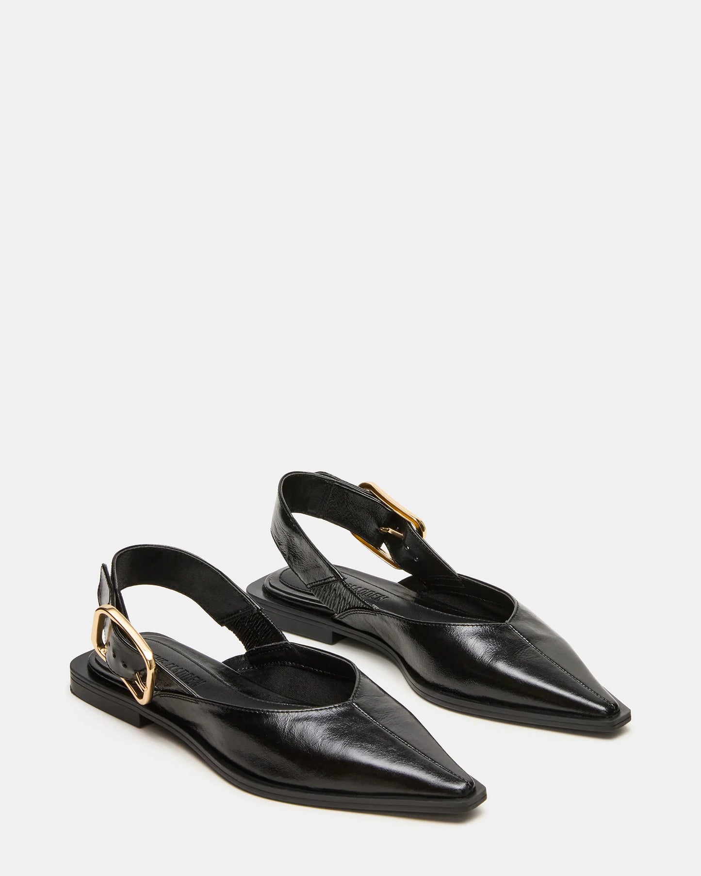 Steve Madden Women's Shay Ballet Flats  Black Leather Size 8.5