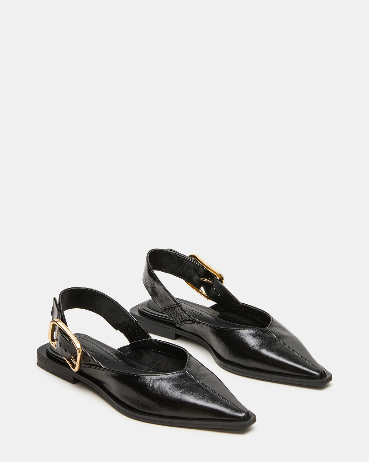 Steve Madden Women's Shay Ballet Flats  Black Leather Size 8.5