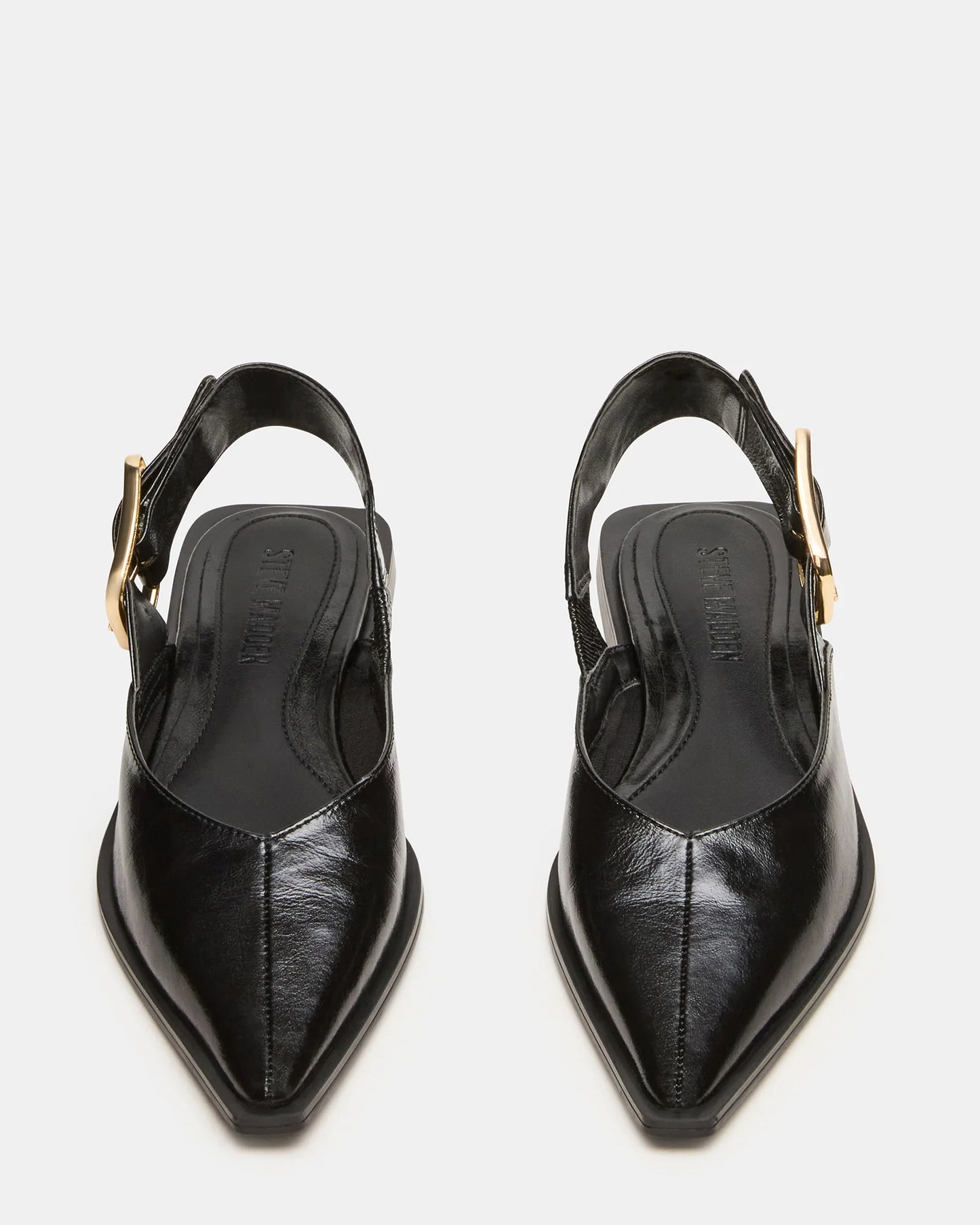 Steve Madden Women's Shay Ballet Flats  Black Leather Size 8.5