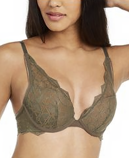 Calvin Klein Women's Push-Up Plunge Bra  Color Green Size 36C
