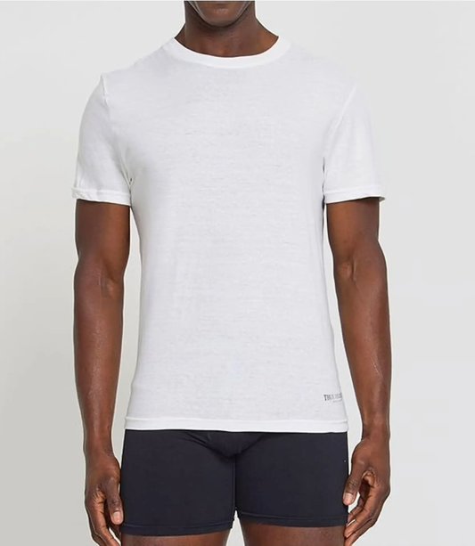 True Religion Men's Crew Neck Undershirt T-Shirt  White Size XL