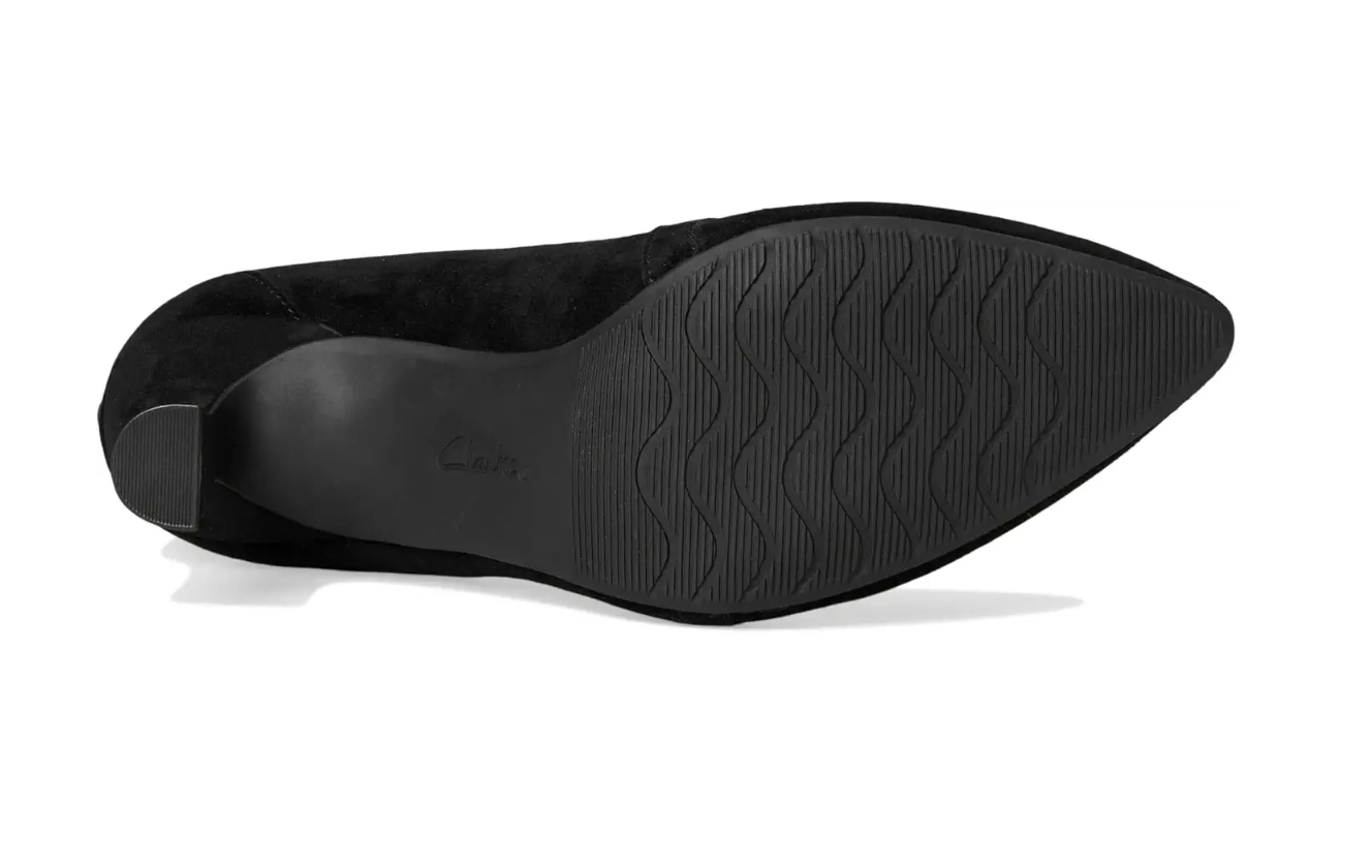 Clarks Women's Kataleyna Sol Boots  Black Suede Size 8.5