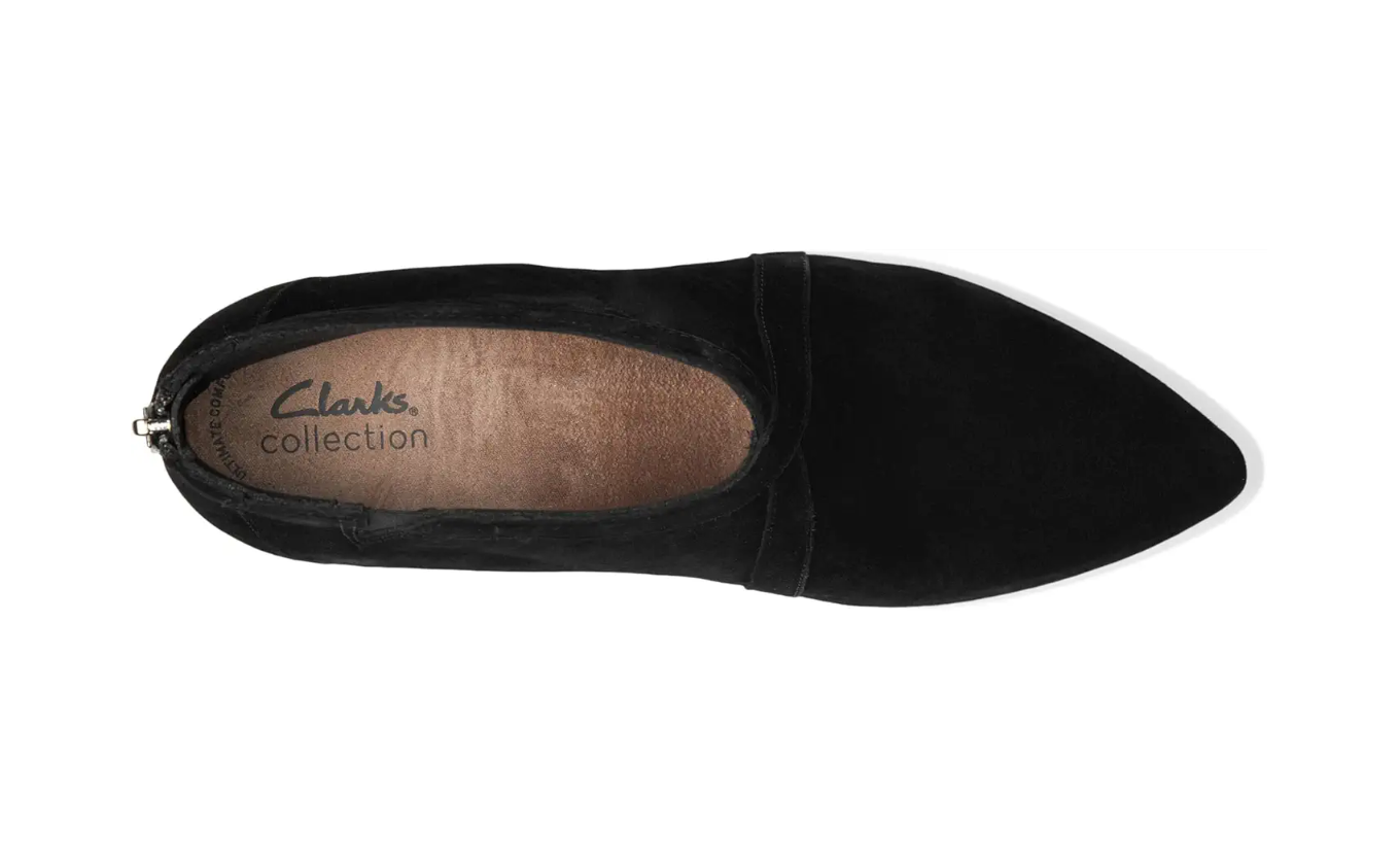 Clarks Women's Kataleyna Sol Boots  Black Suede Size 8.5