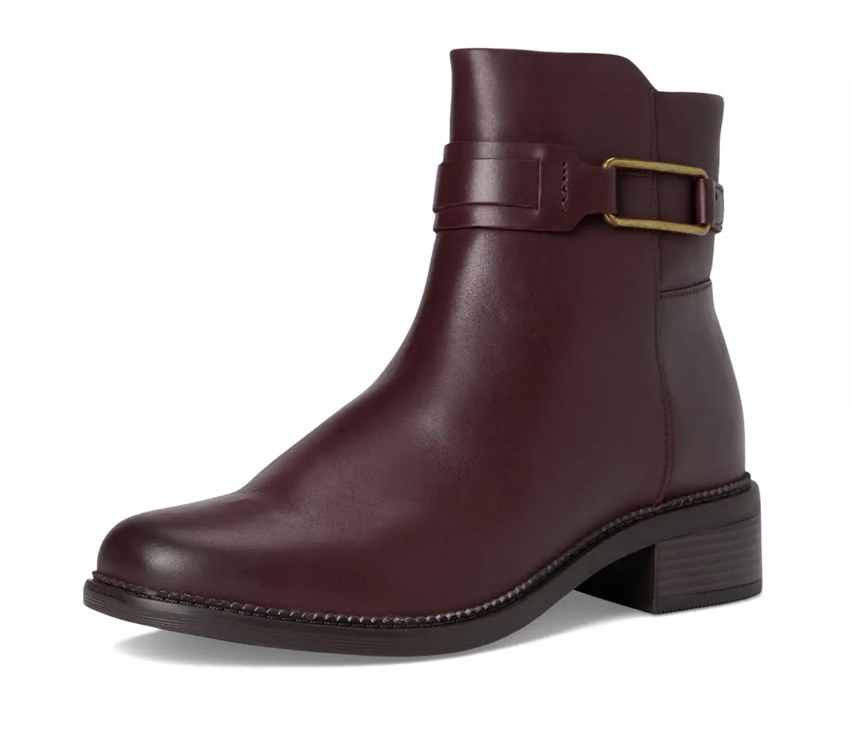 Clarks Women's Maye Bella Boots  Bordeaux Leather Size 9