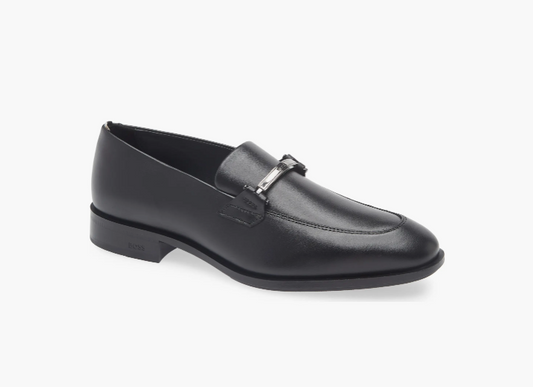 Hugo Boss Men's Colby Slip-On Bit Loafers  Black Size 9.5