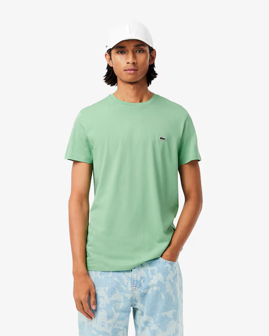 Lacoste Men's Short Sleeve Pima Jersey Crew Neck Tee  Liamone Size L