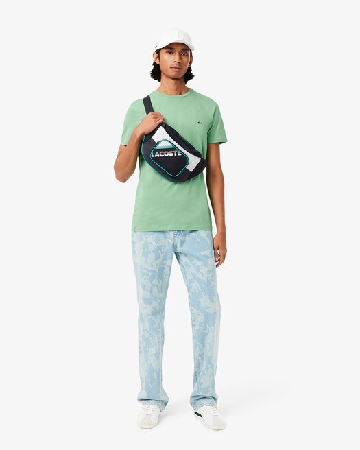 Lacoste Men's Short Sleeve Pima Jersey Crew Neck Tee  Liamone Size L