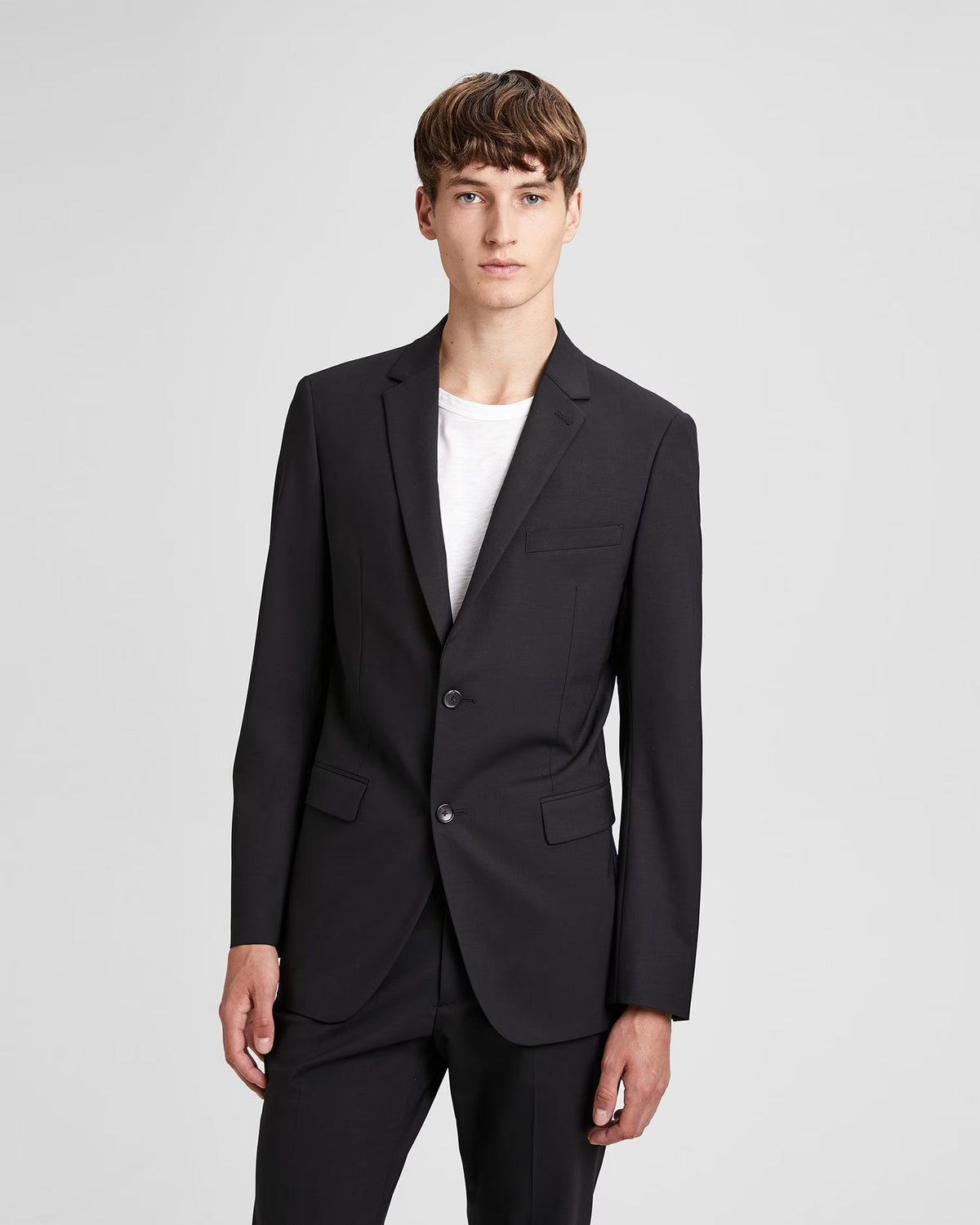 Theory Men's Wellar Blazer in Stretch Wool Color Black Size 40 Short