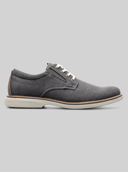 Nunn Bush Men's Otto Canvas Plain Toe Oxfords  Gunmetal Size 12