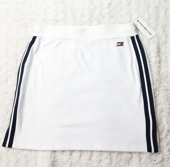 Tommy Hilfiger Women's Sport French Terry Skirt  Color White Size S