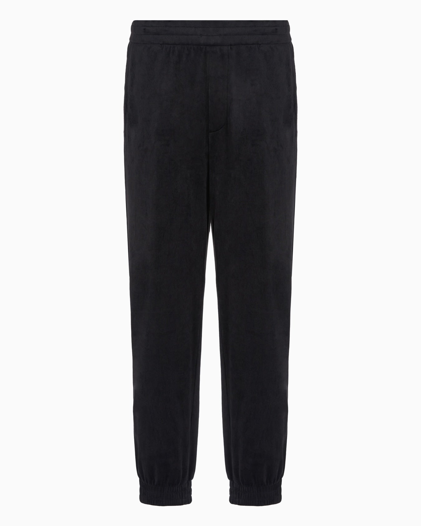 AX Armani Exchange Men's Oversized Velour Jogger Trousers  Black Size M