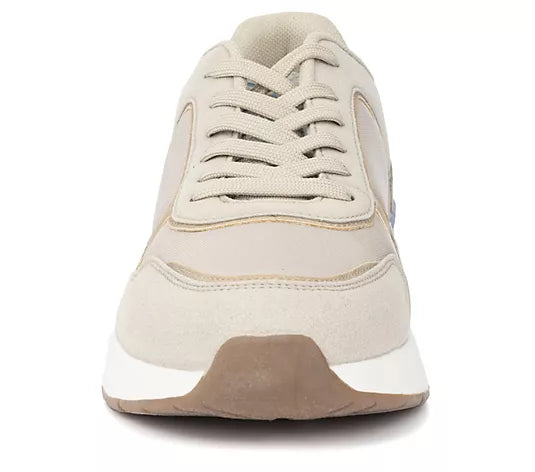 New York & Company Men's Harvey Low Top Sneakers  Beige Size 13