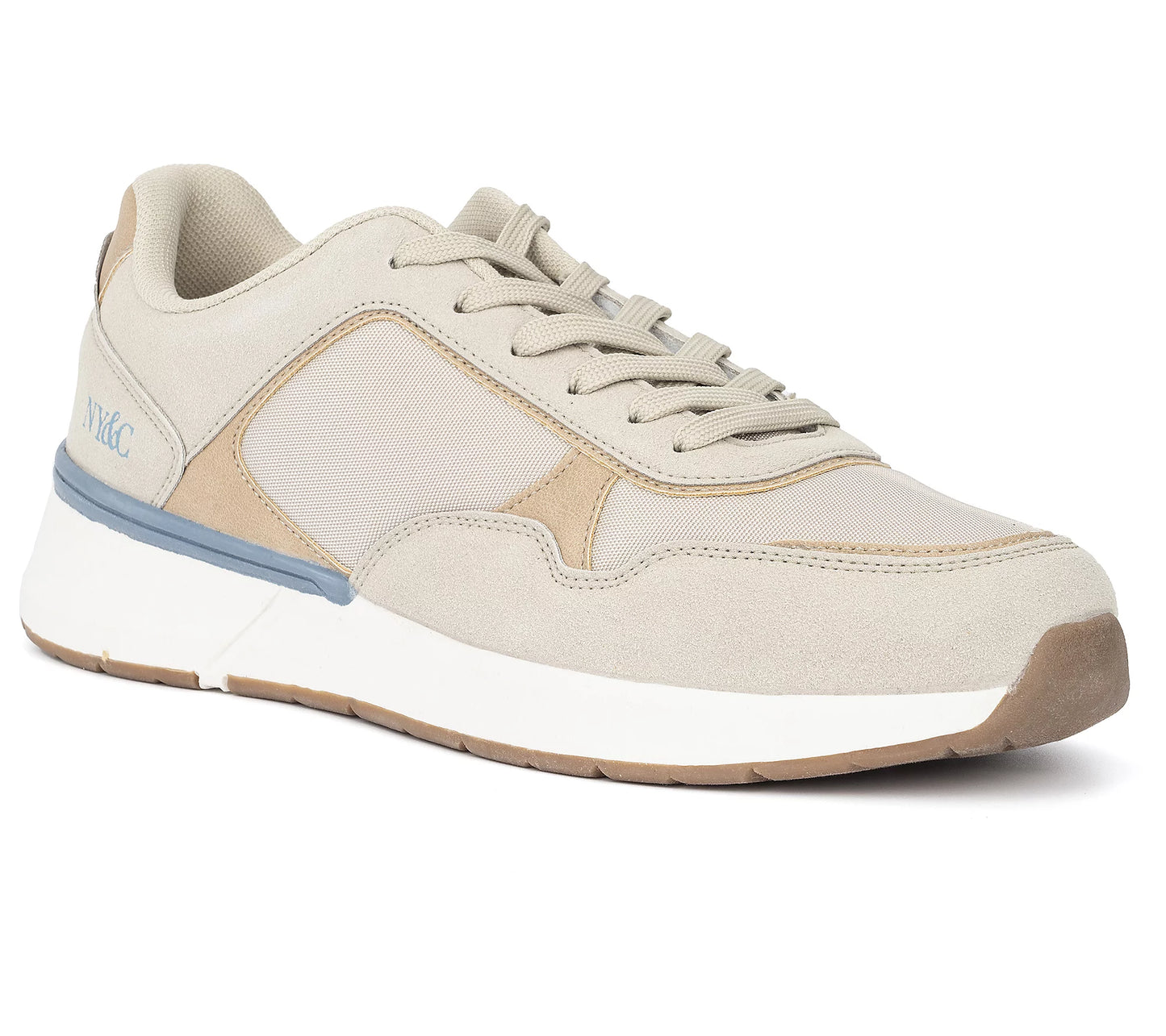 New York & Company Men's Harvey Low Top Sneakers  Beige Size 13