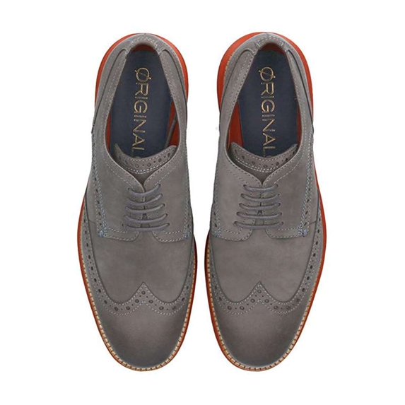 Cole Haan Men's Original Grand Shortwing Oxfords  Magnet Nubuck Size 11.5