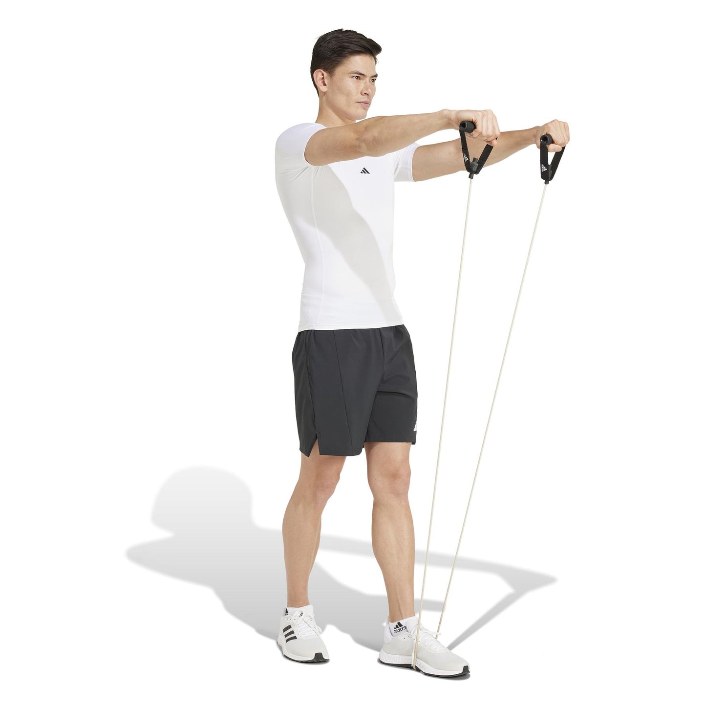 adidas Men's Compression Techfit T-Shirt  White Size M