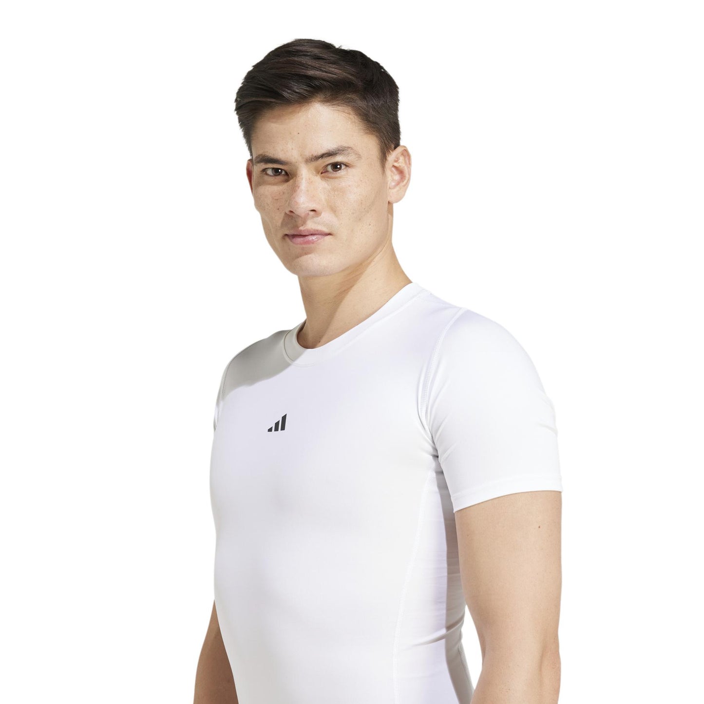 adidas Men's Compression Techfit T-Shirt  White Size M