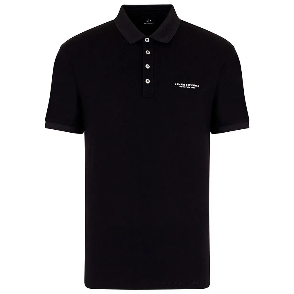 AX Armani Exchange Men's Milano New York Regular-Fit Polo Shirt  Black Size L