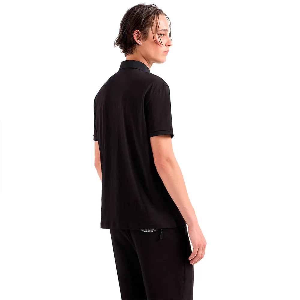 AX Armani Exchange Men's Milano New York Regular-Fit Polo Shirt  Black Size L
