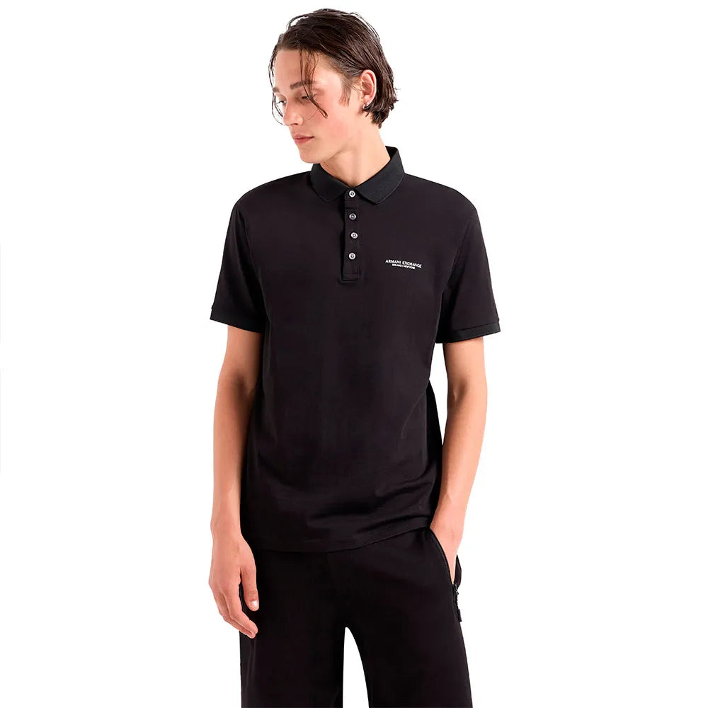 AX Armani Exchange Men's Milano New York Regular-Fit Polo Shirt  Black Size L