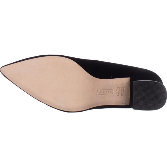 STEVEN by Steve Madden Women's Bambu Dress Pumps  Black Velvet Size 7.5