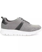 Thomas & Vine Men's Adler Mixed Media Sneakers  Gray Size 8