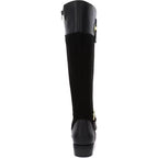 Karen Scott Women's Deliee2 Knee-High Riding Boots   Black PU Size 6.5