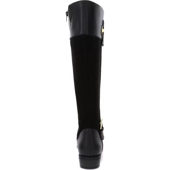 Karen Scott Women's Deliee2 Knee-High Riding Boots   Black PU Size 6.5
