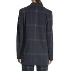 OAT Women's Oversized Plaid Blazer  Color Holiday Plaid Size M