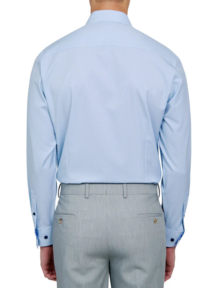 ConStruct Men's Slim-Fit Micro-Texture Dress Shirt  Mint 18/18.5 36/37