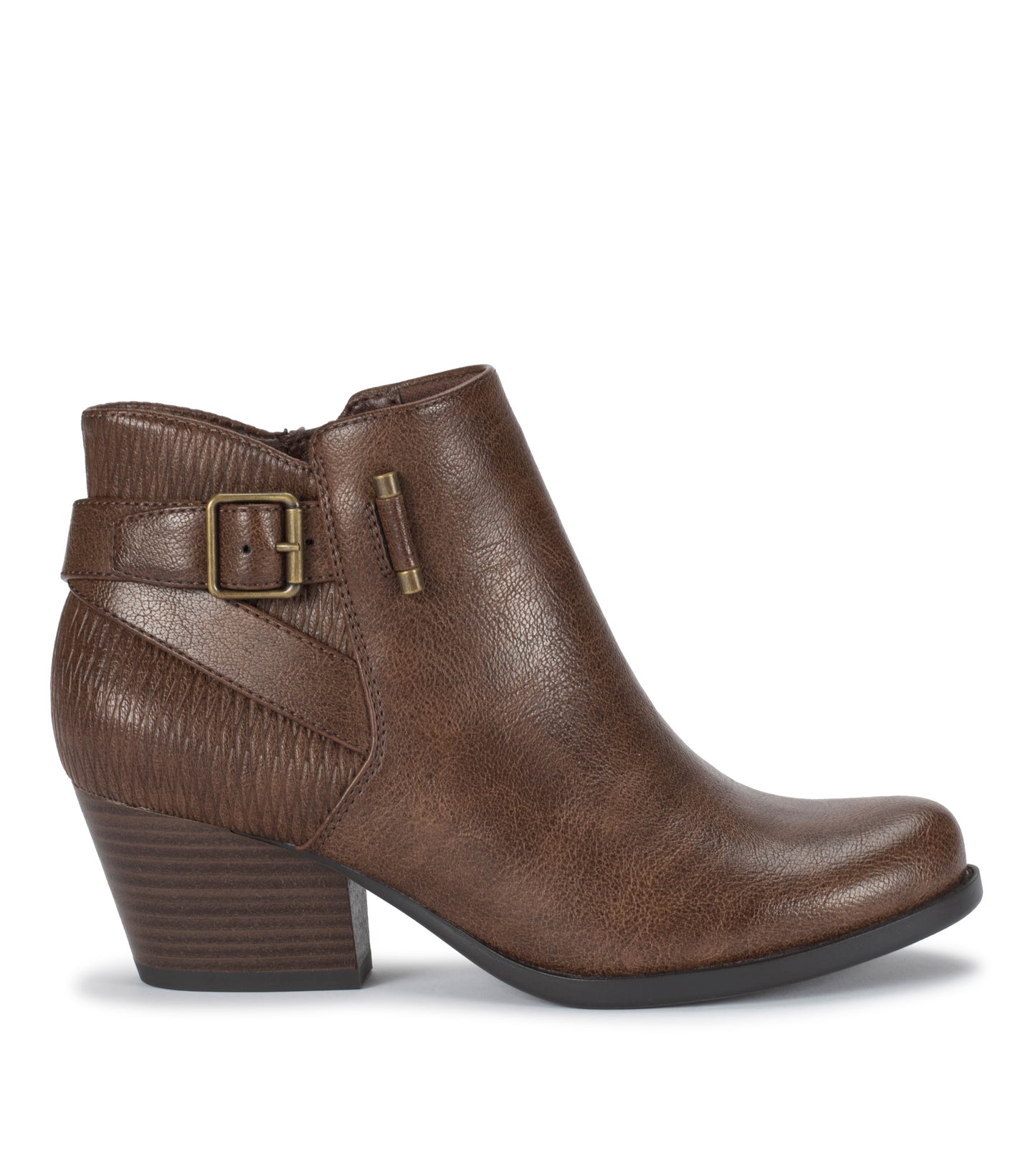 Baretraps Women's Reggie Block Heel Ankle Booties  Color Brush Brown Size 5M