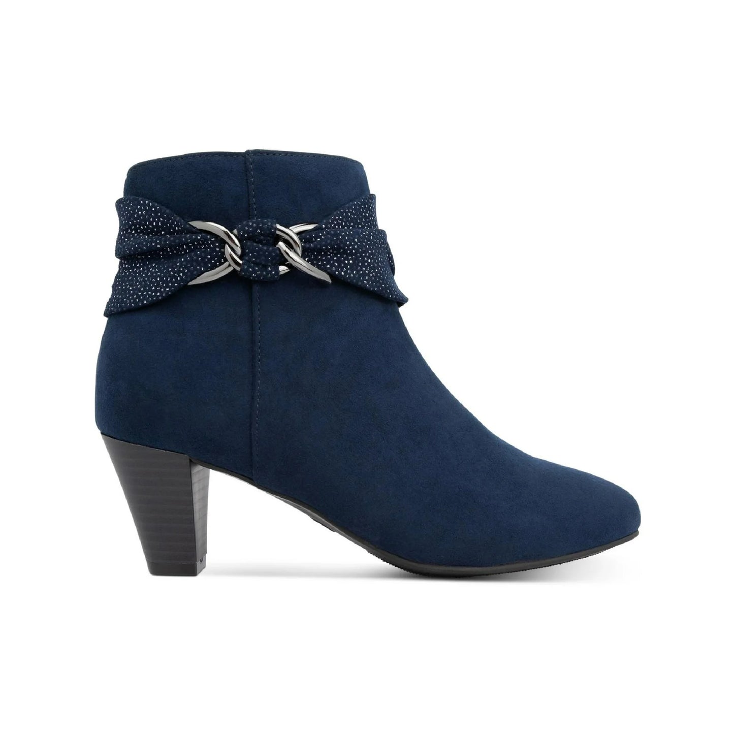 Karen Scott Women's Laceless Dressy Booties  Color Navy Size 5M