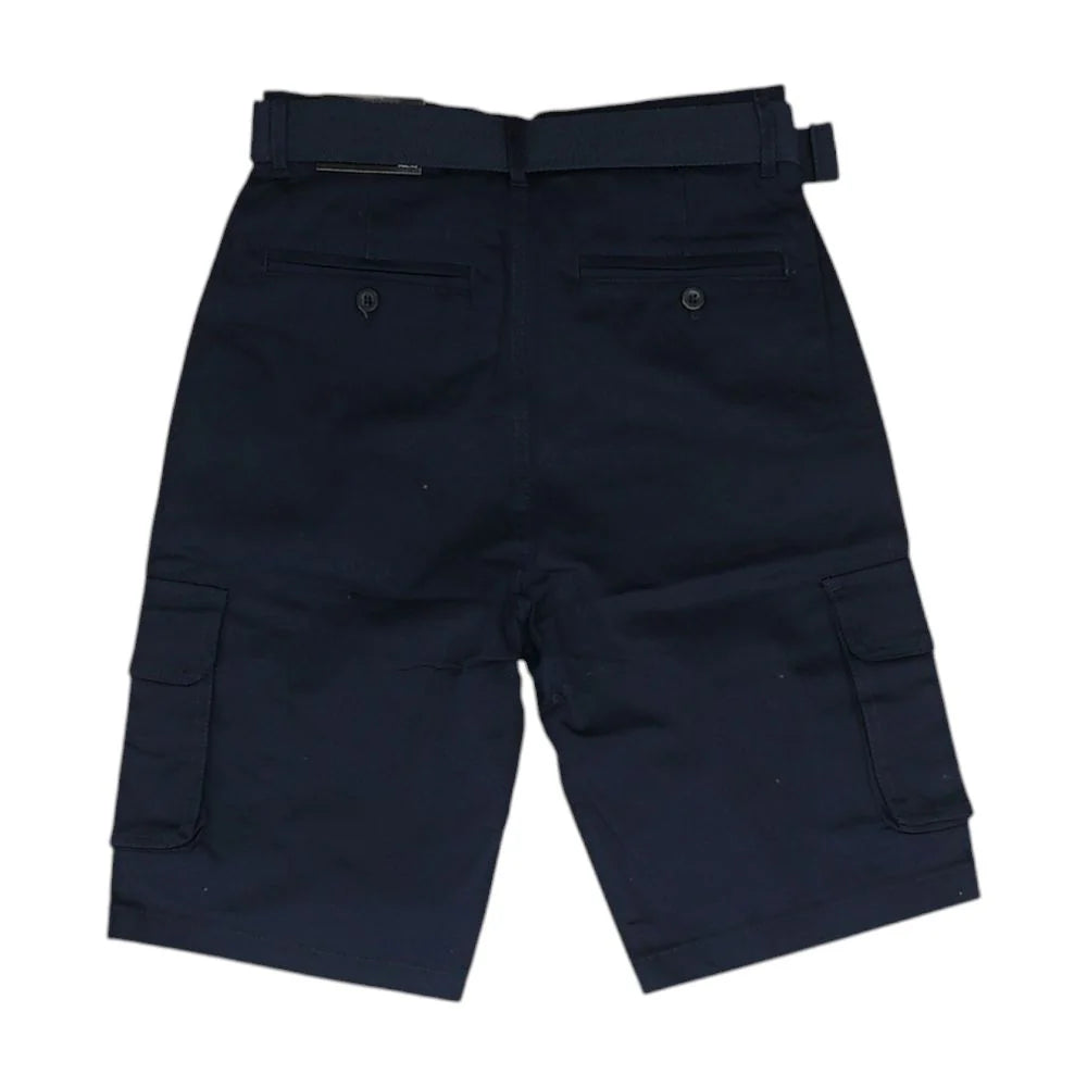 Blu Rock Men's Flex Stretch Cargo Shorts  Navy Size 34