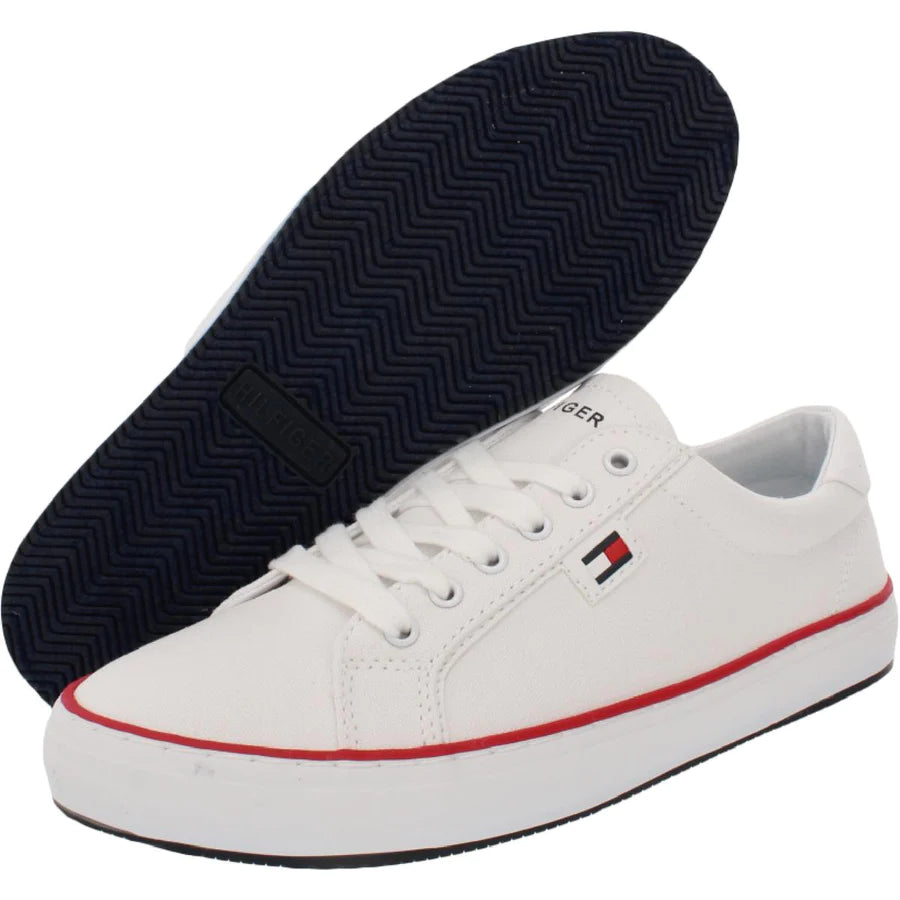 Tommy Hilfiger Women's Palmi Lace Up Low Top Sneakers  Color White Size 9.5M
