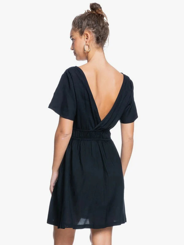 Roxy Juniors Serenity Massage Woven Dress  Color Anthracite Size L