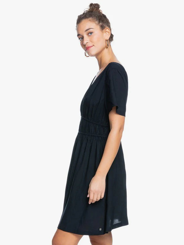 Roxy Juniors Serenity Massage Woven Dress  Color Anthracite Size L