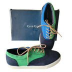Club Room Men's Colorblocked Lace-Up Sneakers  Color Green/Blue Size 11M