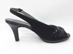 Karen Scott Women's Brooke Slingback Pumps  Color Black Micro Size 7M
